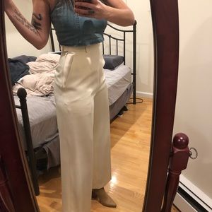 Last Call! Vintage Chanel Cream Trousers-Offers ok